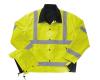Liberty ANSI 3 Reversible Police rain jacket w/hood, fluorescent yellow/black